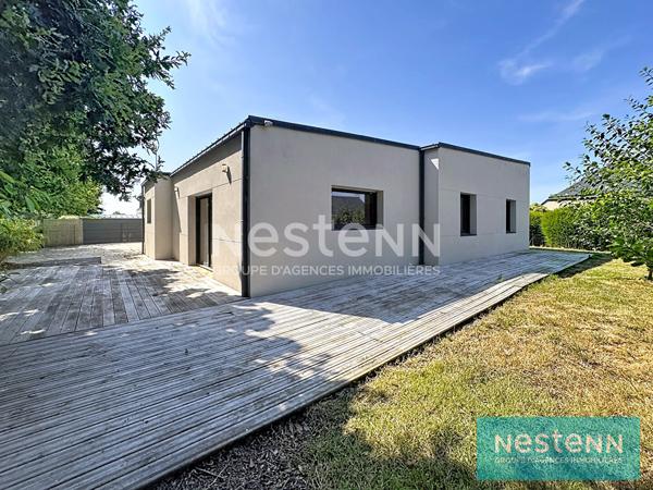Vente d'une maison de plain pied 3 chambres avec garage dans le bourg de Coëtmieux