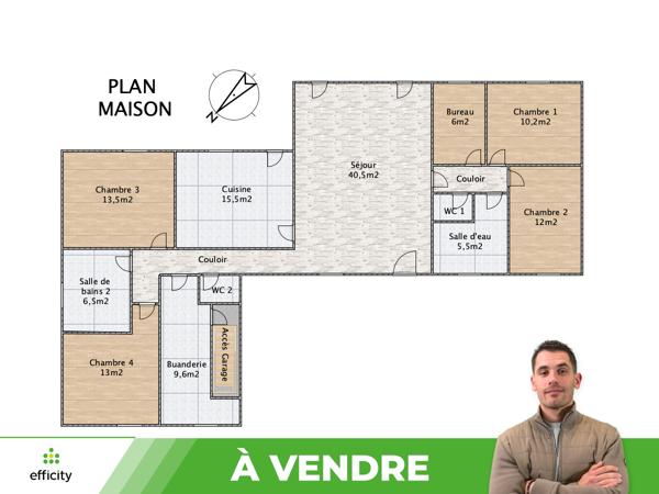 Maison
         6 pièces
        - 147 m² 400 000 € *