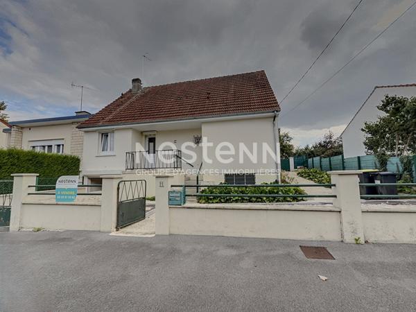 MAISON A VENDRE A CHAUNY - INDIVIDUELLE - 102 M² - 4 CHAMBRES - SOUS-SOL TOTAL - JARDIN