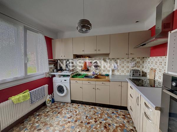 MAISON A VENDRE A CHAUNY - INDIVIDUELLE - 102 M² - 4 CHAMBRES - SOUS-SOL TOTAL - JARDIN