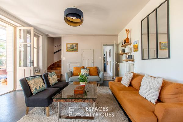 Maison de ville atypique avec jardin