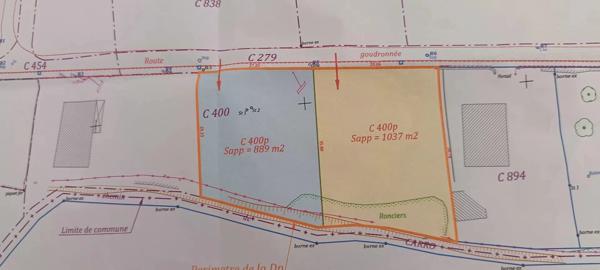 Immobilier Pietroso (20242) – Terrain constructible 1037m2 – 110 000 €