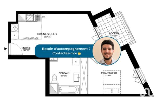 Appartement à vendre 2 pièces 44 m² Clamart