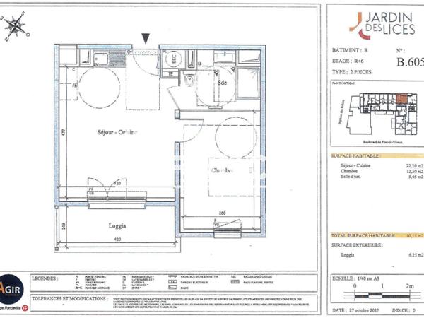 Location Appartement 2 pièces 40.15 m² - 105/107 BD PONT DE VIVAUX Marseille 13010