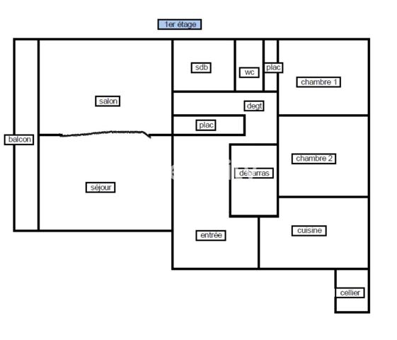 Appartement
         4 pièces
        - 92 m² 135 500 € *