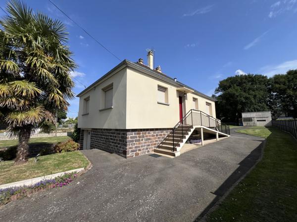 Guer (56380) Maison + grenier aménageable + grand sous-sol – jardin divisible,