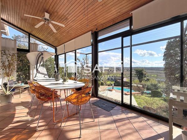 Lauzerville - Villa contemporaine T8 - 322m² - Vue Pyrénées - Piscine