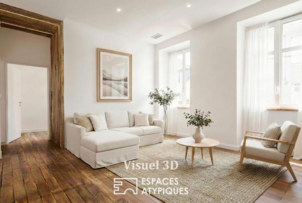 L’esprit « Maison de Maître » pour cet appartement avec jardin entre St-Donatien et la Gare