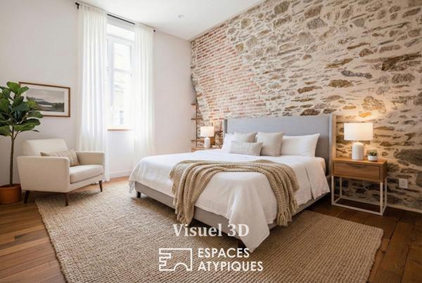 L’esprit « Maison de Maître » pour cet appartement avec jardin entre St-Donatien et la Gare