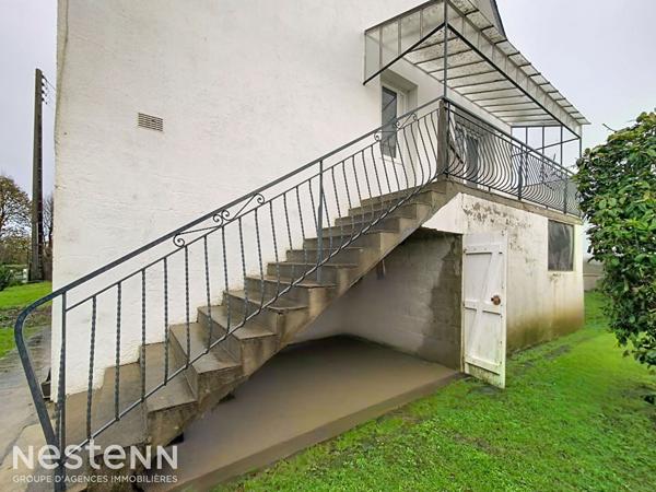 Maison en pierres des années 70 à rénover sur Mellac, 2 chambres, sous sol complet