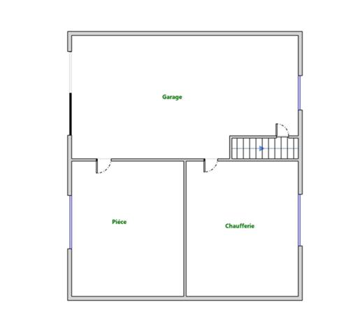 Maison en pierres des années 70 à rénover sur Mellac, 2 chambres, sous sol complet