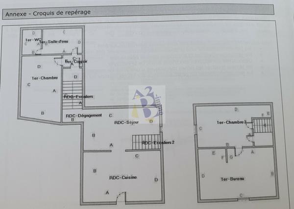 Vente maison de ville St Michel (16470), 127.00m² avec 3 pièce(s) dont 2 chambre(s). Agence Allard Brimeaud
