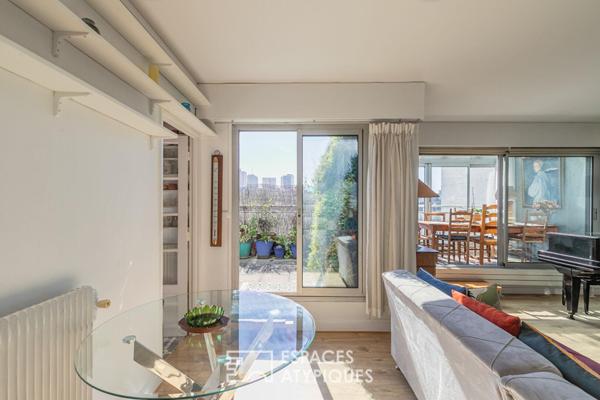Dernier étage avec terrasses proche des Buttes Chaumont