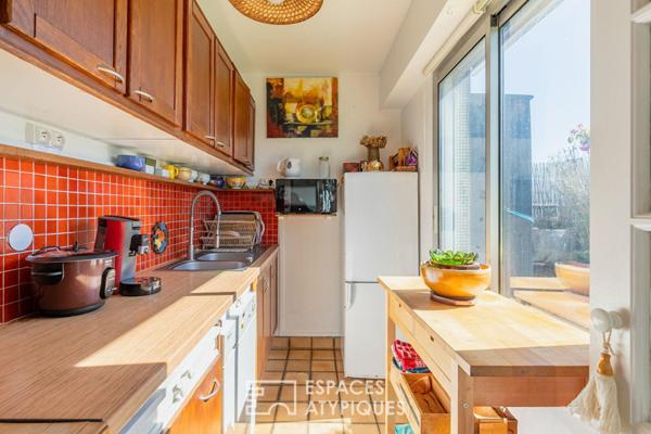 Dernier étage avec terrasses proche des Buttes Chaumont