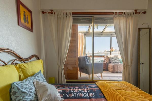 Dernier étage avec terrasses proche des Buttes Chaumont