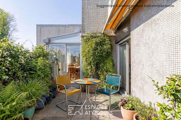 Dernier étage avec terrasses proche des Buttes Chaumont