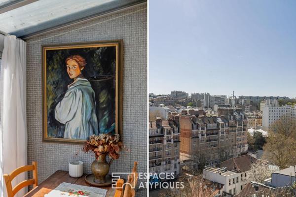 Dernier étage avec terrasses proche des Buttes Chaumont
