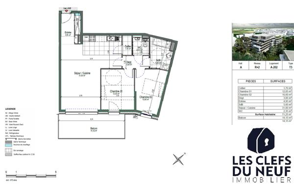 Appartement 4 pièces 128 m2 + terrasse de 34m² ! ARRAS !