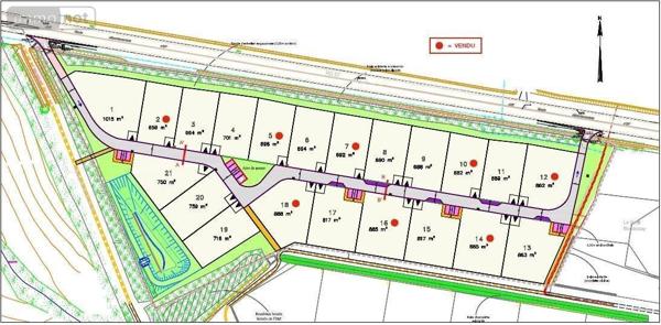 Terrain à Batir à vendre à Bonchamp-lès-Laval en Mayenne (53960), ref : 53006-1245