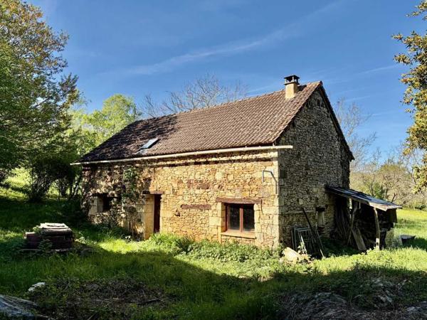 Maison ancienne - Salignac eyvigues Fermette à rénover sur les hauteurs du charmant village de La Cassagne en Périgord Noir. Jardin de 2000 m².