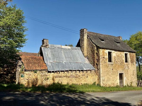Maison ancienne - Salignac eyvigues Fermette à rénover sur les hauteurs du charmant village de La Cassagne en Périgord Noir. Jardin de 2000 m².