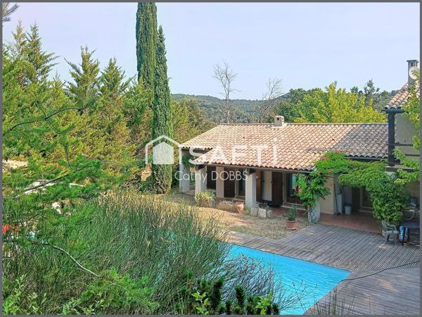 Coup de cœur au cœur du Verdon – Maison familiale avec piscine sur un terrain arboré de 3 880 m²