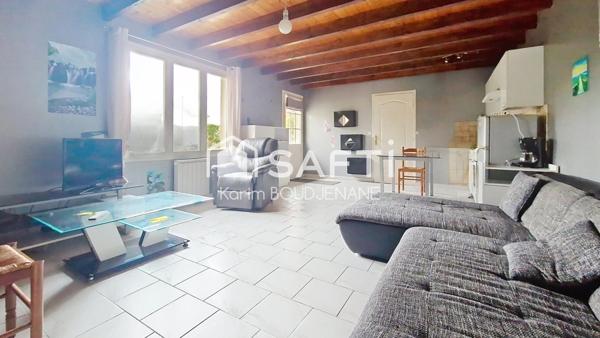 PLAIN-PIED de 70 m2 sur 500 m2 de terrain, 2 chambres...