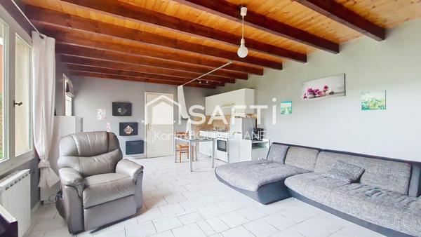 PLAIN-PIED de 70 m2 sur 500 m2 de terrain, 2 chambres...