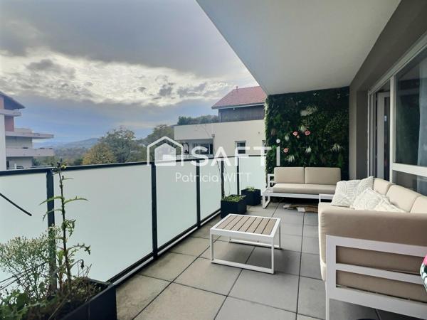 Appartement T3/T4 LOUÉ – 82 m² – Résidence contemporaine proche Genève