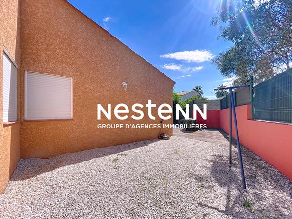 Charmante villa récente de 2014, 4 faces à Pia, plain-pied, 3 chambres, jardin et garage