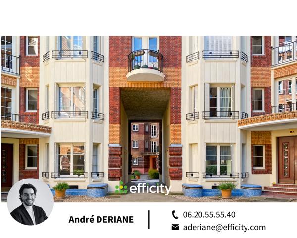 Appartement 3 pièces - 62 m² Exclusivité efficity