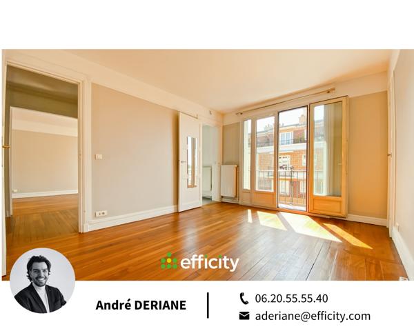 Appartement 3 pièces - 62 m² Exclusivité efficity