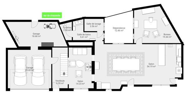 Maison 5 pièces - 205 m²