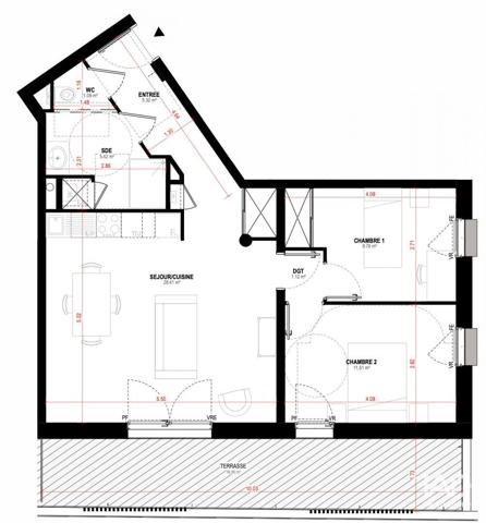 Appartement à vendre 3 pièces 62 m² Saint-Nazaire