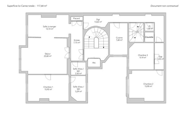 Appartement Paris 9e - SQUARE MONTHOLON