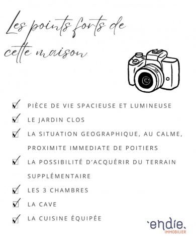 VENTE d'une maison T4 (73 m²) à BIARD