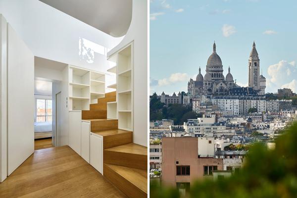 Duplex d’architecte avec terrasse suspendue et vue sur le Sacré-Coeur