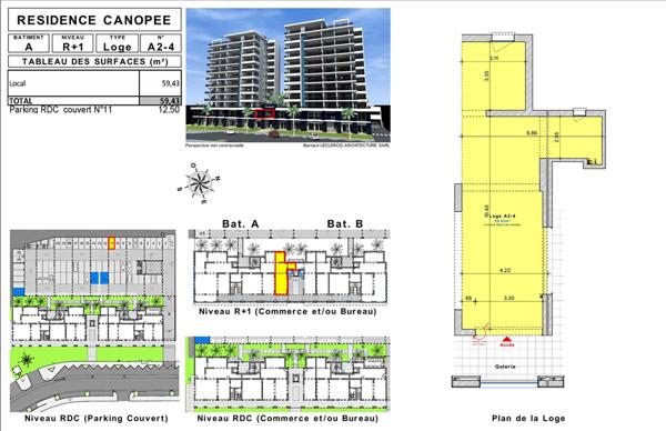 Achat local commercial près de FORT DE FRANCE - 59 m² - 195 000 €