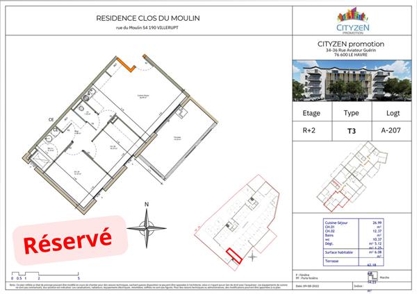 Achat appartement Villerupt - 3 pièce(s) - 60 m² - 235 949 €