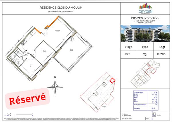 Achat appartement Villerupt - 3 pièce(s) - 60 m² - 235 949 €