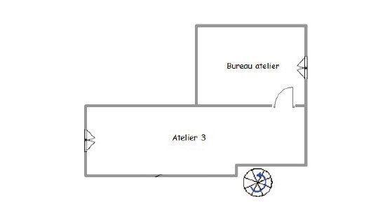 Atelier à vendre 166 m² Thivars