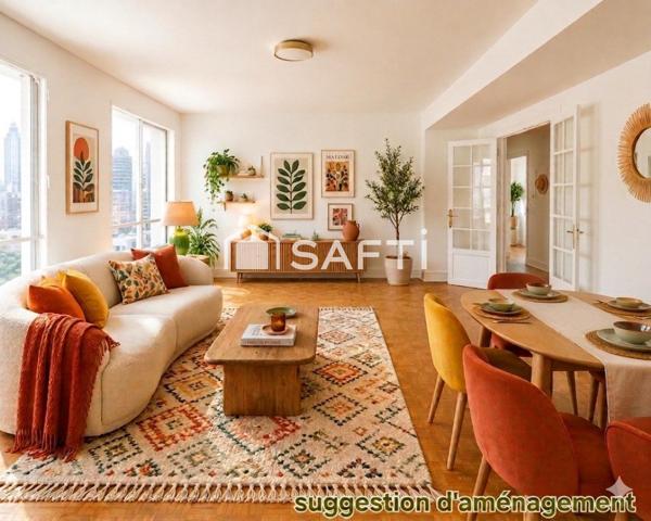 appartement lumineux sans vis à vis paris 13e 83m2 2 chambre
