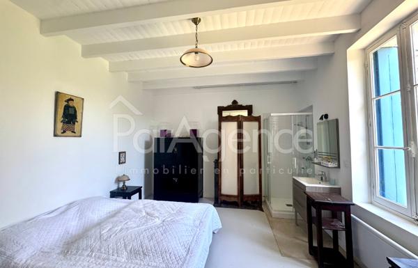 Maison charentaise rénovée - Beau terrain arboré.