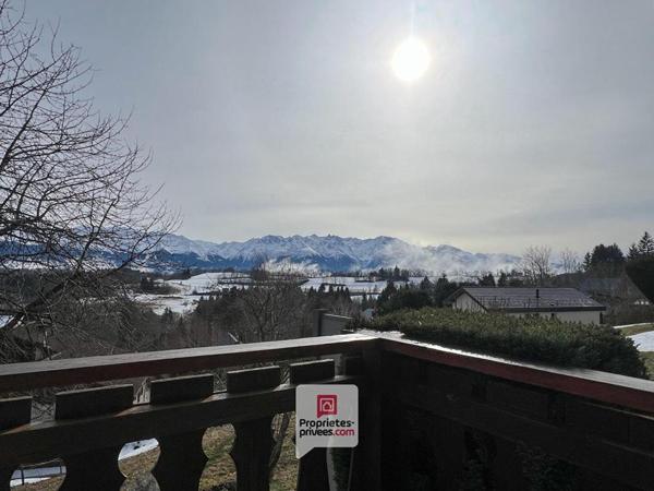 Plateau des Petites Roches (38660) - Chalet T6 en madriers + studio + carport + jardin