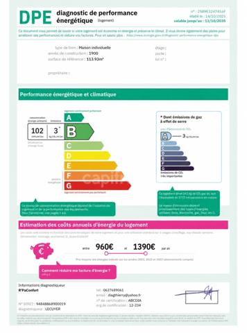 [EXCLUSIVITÉ] Maison de Caractère DPE B – Économies d’Énergie & Grange de 60 m²