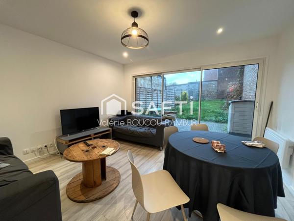 Immeuble en co-living avec 5 ch louées-Jardin-cave