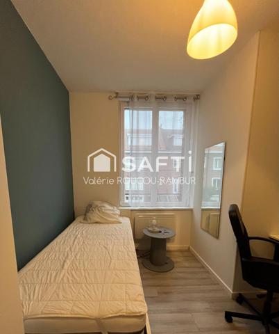 Immeuble en co-living avec 5 ch louées-Jardin-cave