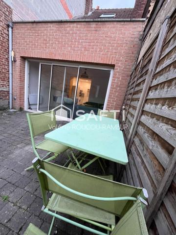 Immeuble en co-living avec 5 ch louées-Jardin-cave