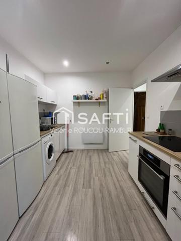 Immeuble en co-living avec 5 ch louées-Jardin-cave