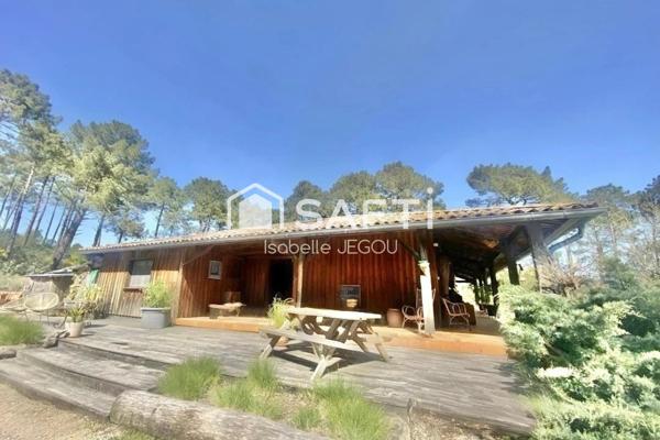 Belle Maison atypique compagnon du devoir "ossature bois"   8 Pièces - 5 CH  Proche de la Dune du Pilat